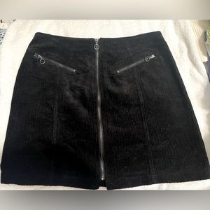 Black Corduroy Skirt